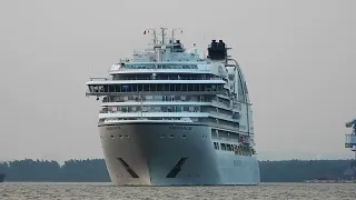 Second Time Seeing a Giant Cruise Ship at Saigon Port | Seabourn Encore