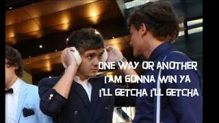 One Direction - One Way Or Another  (lyrics)