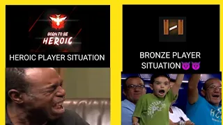 #SHORTS HEROIC AND BRONZE PLAYERS SITUATION BE LIKE😂😂 AFTER RANK SEASON END ||WATCH TILL THE END 🙏🙏