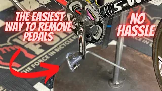 THE EASIEST WAY TO REMOVE PEDALS!!! HOW TO CHANGE PEDAL (REMOVE PEDALS EASY) *SHIMANO AND LOOK* SL7