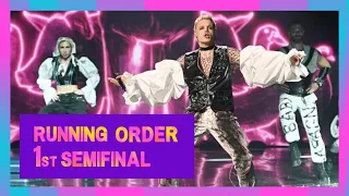 Running Order Eurovision 2024 First Semi-final + 🇬🇧🇩🇪🇸🇪 | Eurovision 2024 Semifinal 1 Running Order