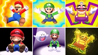 Mario Sports Superstars - All Characters Win & Loss Animations (Golf)