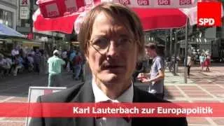 Karl Lauterbach zur Europapolitik und Bankenrettung