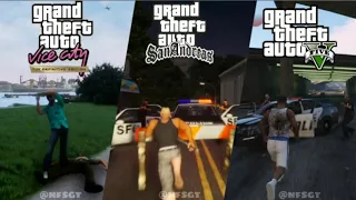 Evolution of "Police vs baseball bat" in GTA Games!