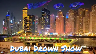Dubai Drone Show at Bluewaters, Dubai Shopping Festival 4k @Ahmad-zoya