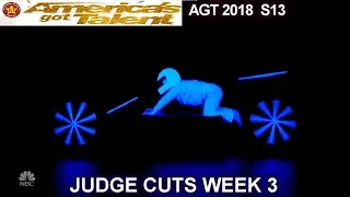UDI Blacklight Group FULL PERFORMANCE TERRIFIC America's Got Talent 2018 Judge Cuts 3 AGT