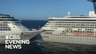 Carnival cruise ships collide, causing passenger injury