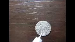 Монета Солид 1640 Solidus Solid Кристины Августы Ваза Швеция / нумизматика