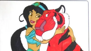 Coloring Jasmine and Rajah