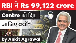 RBI approves transfer of Rs 99122 crore as surplus to Centre - Economy Current Affairs for UPSC