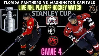 Live NHL Playoffs - Washington Capitals vs. Florida Panthers - ROUND 1 GAME 4 - Play by Play