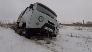 УАЗ фермер.Самоблок БТР 60 тест на диагональ...