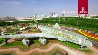 Emirates A380 at Dubai Miracle Garden | Emirates Airline