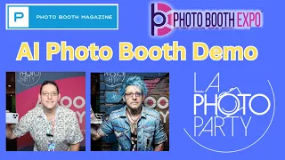 LA Photo Party AI Photo Booth Demo at PBX 2024