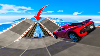 LUCKIEST MEGA RAMP JUMPS In GTA 5!