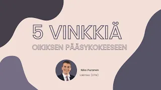 5 vinkkiä oikeustieteellisen valintakokeeseen valmistautuvalle – Oikeustiede.com