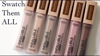 Trying on Lipsticks: L'Oréal Pro Matte Les Chocolats Liquid Lipstick| Bailey B.