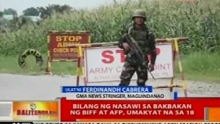 BT: Bilang ng mga nasawi sa bakbakan ng BIFF at AFP, umakyat na sa 18