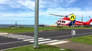 Helicopter Takeoff from Hospital