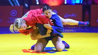 ZHYLINSKAYA Anzhela vs MALEIKA Volha. Women 72 kg. European Sambo Championships 2023