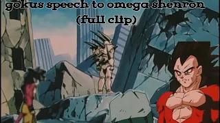 Ssj4 gokus speech to omega shenron (full)