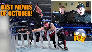 REACTING TO THE BEST WWE MOVES OF OCTOBER 2019!