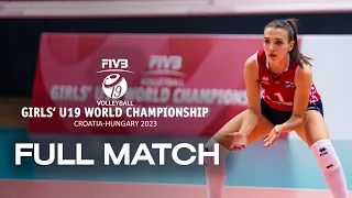 CRO🇭🇷 vs. DOM🇩🇴 - Full Match | Girls' U19 World Championship | Pool B