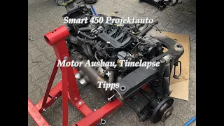Smart 450 Projektauto - Motor Ausbau, Timelapse + Tipps