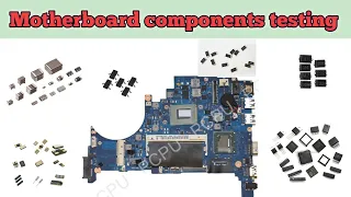 laptop motherboard ke components kaise check karte hain | laptop motherboard components testing |