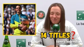 Iga Swiatek "It's IMPOSSIBLE to do what Nadal did" - RG 2023