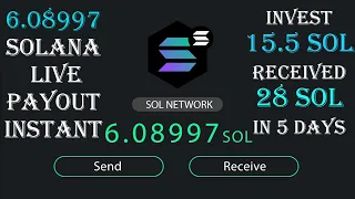 6.08997 SOLANA Live Payout | Free 28 Solana In Trust Wallet In 5 Days !!