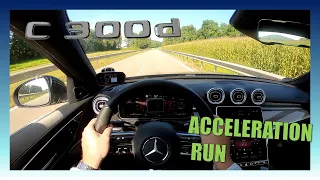 2021 Mercedes-Benz C300d (265PS) | 100-200km/h & 0-100km/h | CarPerformance Media