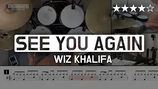 [Lv.14]  See You Again - Wiz Khalifa (★★★★☆) Pop Drum Cover (Score, Lessons, Tutorial) | DRUMMATE