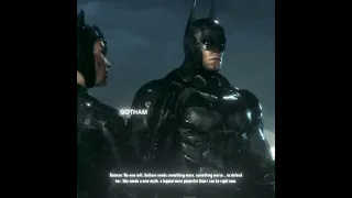 Batman saying goodbye to his friends