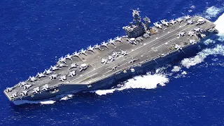 Aircraft Carrier • USS Nimitz (CVN 68) Conducts Flight Operations at Sea • Video Compilation