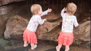 Twins get wet at Epcot