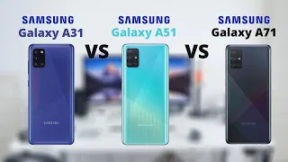 Samsung Galaxy A31 vs Samsung Galaxy A51 vs Samsung Galaxy A71: What is the difference?