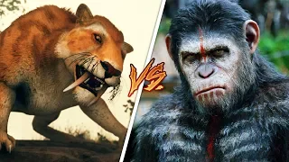 APE vs SABER TOOTH TIGER!! (Ancestors: The Humankind Odyssey)