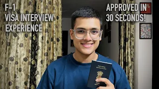 My F-1 Visa Interview Experience | Approved in 30 seconds!