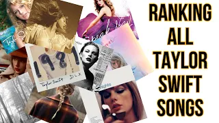 Ranking All Taylor Swift Songs