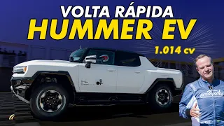 HUMMER EV DE 1.014 CV NA VOLTA RÁPIDA COM RUBINHO! É a picape elétrica mais rápida da história?