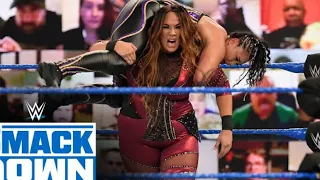 Nia Jax vs Tamina, The Women's Tag Team Division Brawl Backstage SmackDown 9 4 11