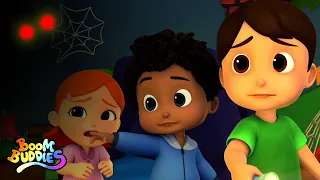 Mostro nel buio | Filastrocche di Halloween | Boom Buddies Italiano | Canzoni per bambini