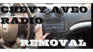How to remove Radio in Chevrolet Aveo