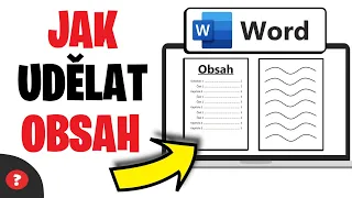 Jak vytvořit OBSAH ve WORDU | Návod | Základy Wordu | Word