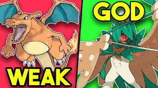 Every Starter Pokemon from WEAKEST to STRONGEST (Canonically)