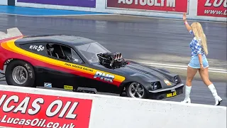 Nostalgia Funny Cars, Slingshots & Altereds | Dragstalgia Cannonball 2023 | Santa Pod Raceway.