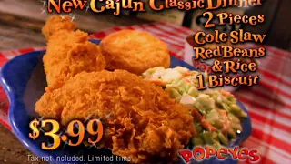 Popeyes Chicken & Biscuits TV Commercial Historical 1997-2003