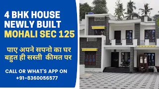 140 gaj 25*50 newly built luxurious 4 bhk house New sunny enclave sec 125 call 9855585600-8360056577