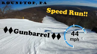 Bombing a Double Black Diamond - Roundtop Mountain Resort 4k 2022